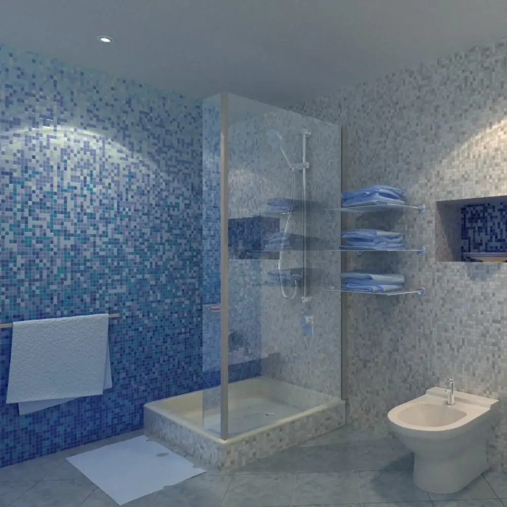 Mampara  Zero N°05 p.fijo + 1/2 ducha