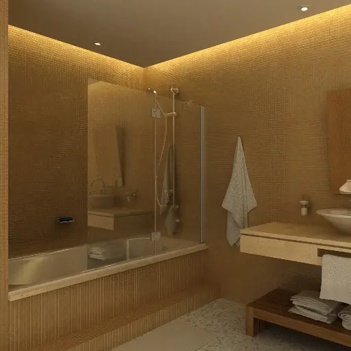 Mampara  Zero N°03 p.f + movil sobre bañera