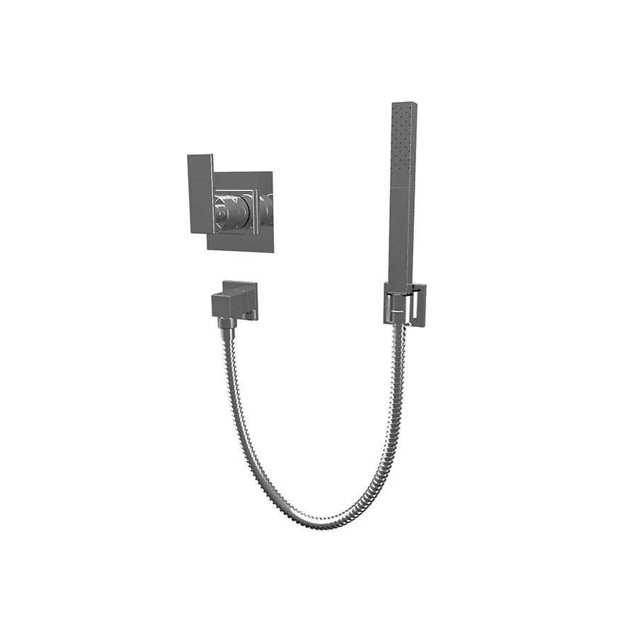 Tango-Duchador Monocomando de pared c/ flex salida y soporte