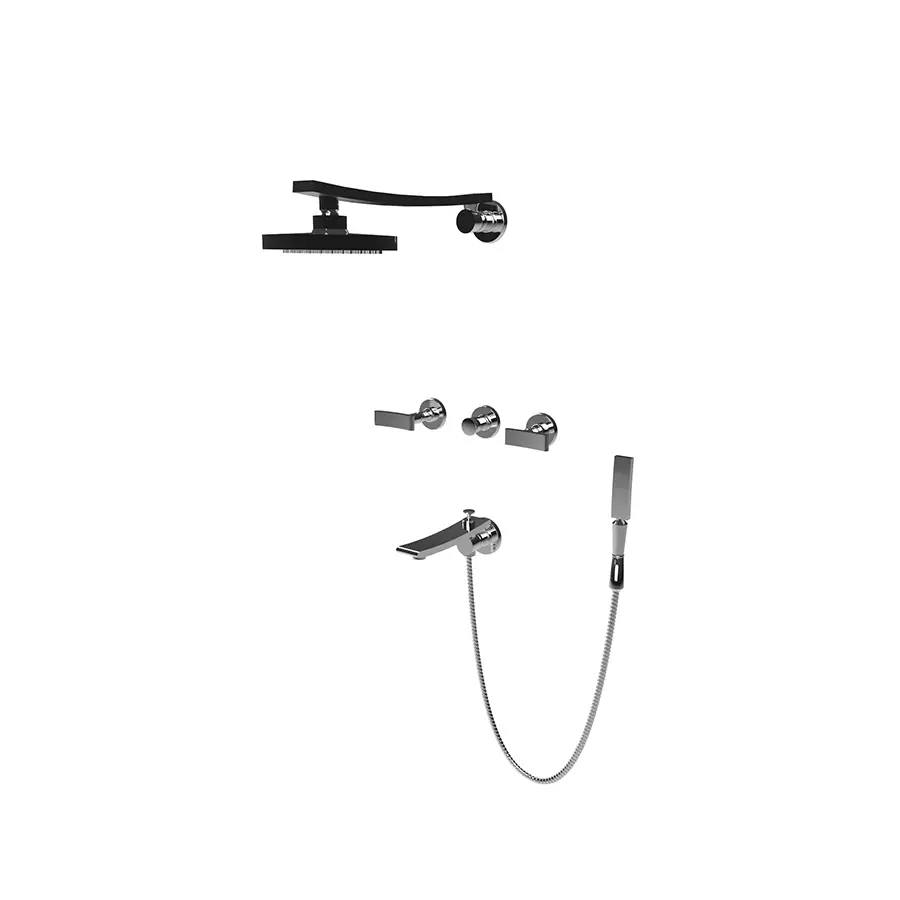 Oriente- Bañera con duchador de pico