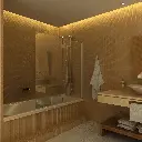 Mampara  Zero N°03 p.f + movil sobre bañera