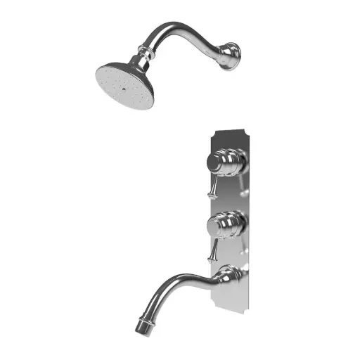 [TH016M0130] Galileo-Monocomando de bañera VERTICAL C/BASE